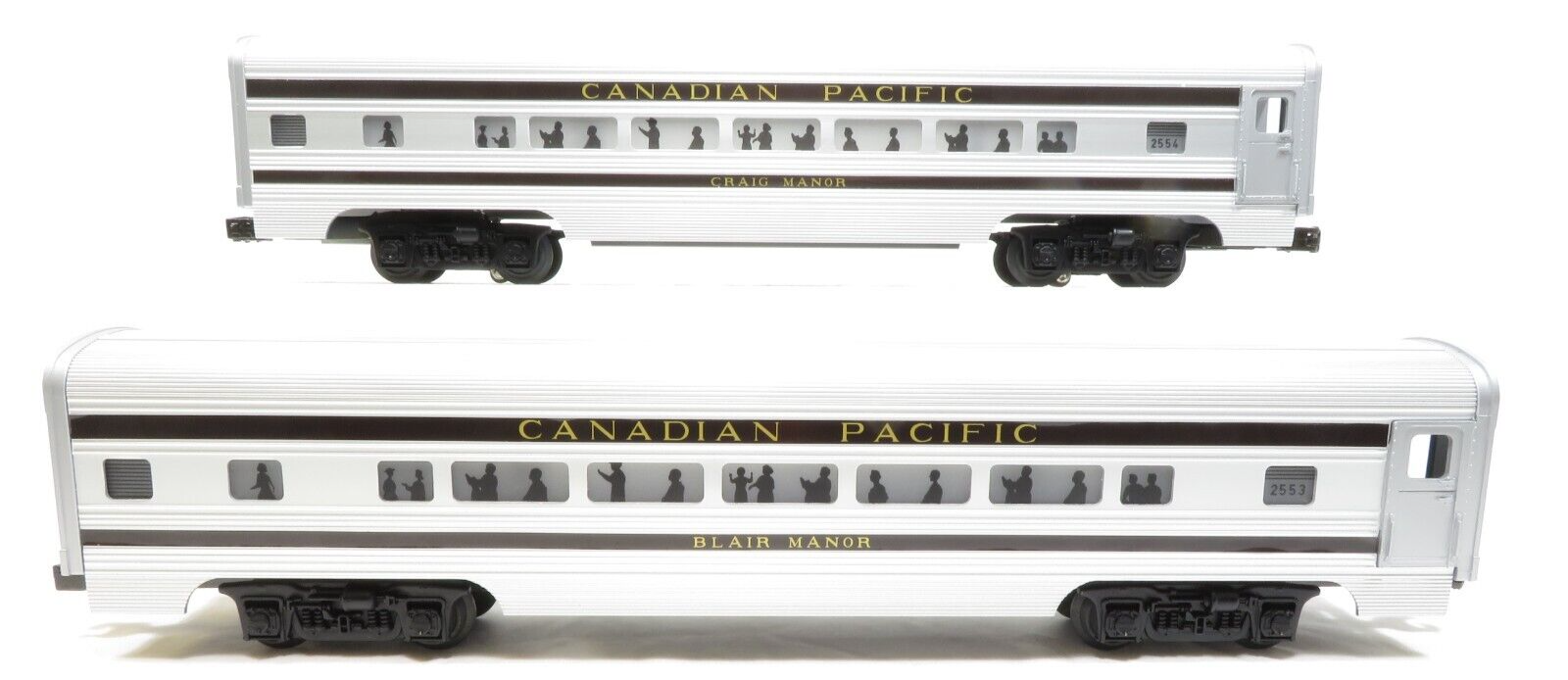 MTH 20-80002G-A&B Canadian Pacific 2000 DAP 60' Coach Passenger Car Set NIB