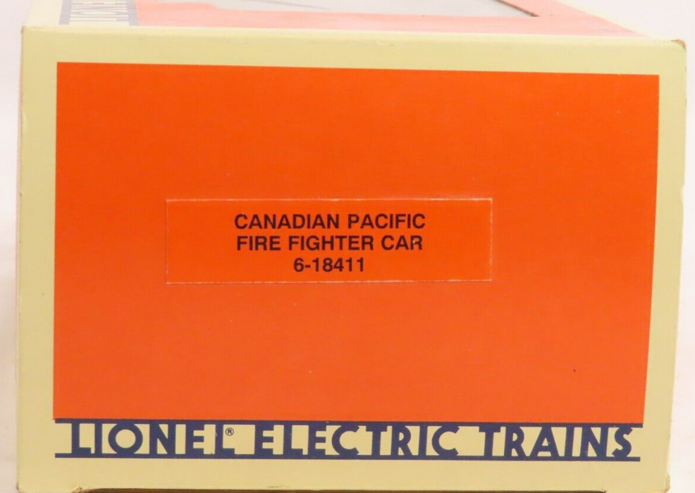 Lionel 6-18411 Canadian Pacific Fire Fighter Car NIB