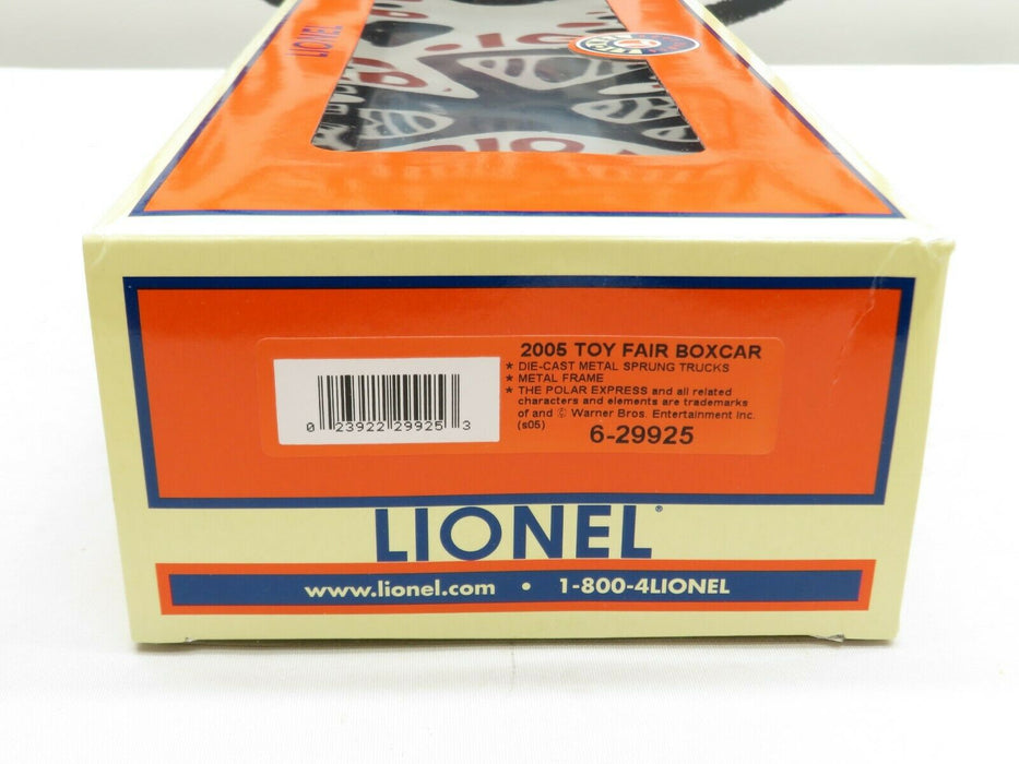 LIONEL 6-29925 2005 TOY FAIR BOXCAR  POLAR BEAR EXPRESS NIB
