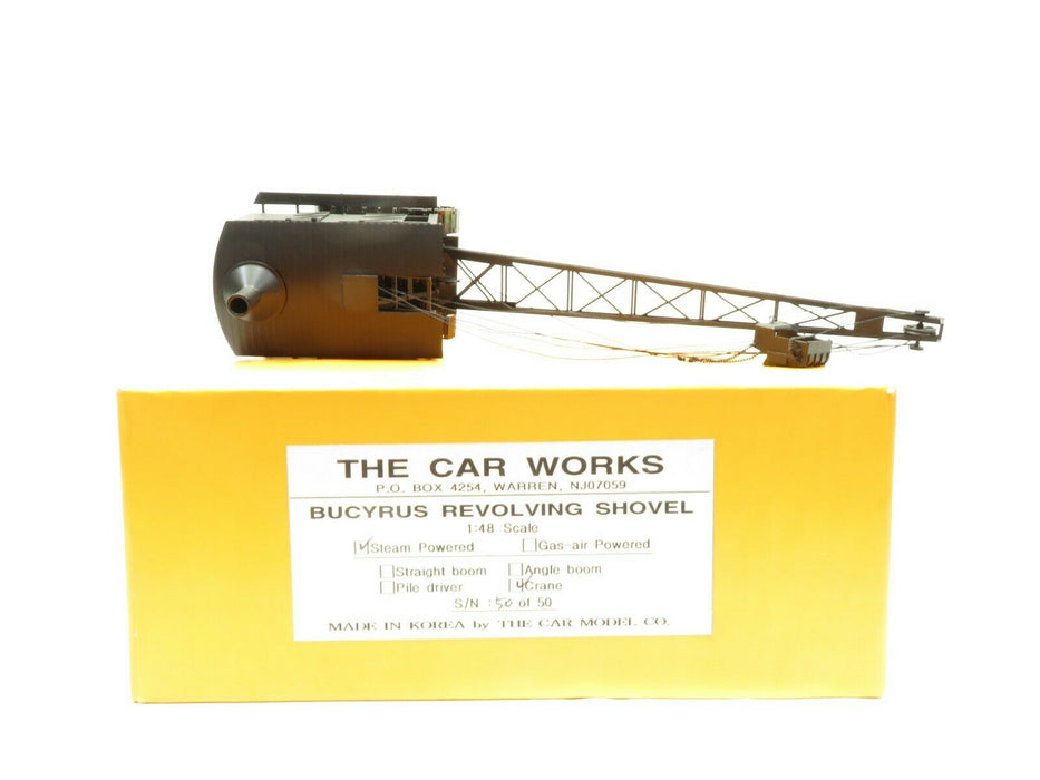 The Car Works -  50 of 50 Bucyrus Revolving Steam Shovel 1:48 Scale Crane NIB