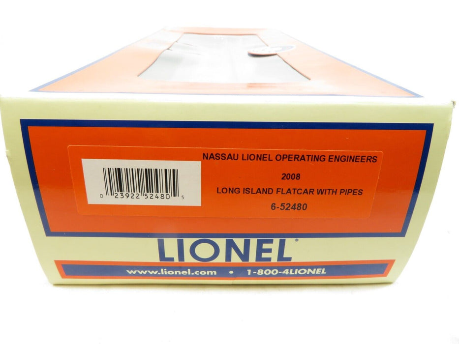 Lionel 6-52480 Long Island Flatcar w/Pipes NIB