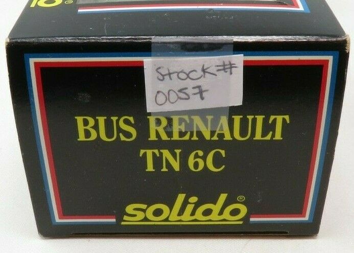 Solido 0057 DIE CAST-Bus Renault TN 6C NIB