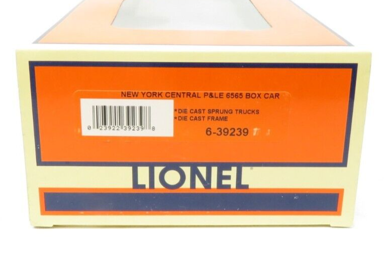 Lionel 6-39239 New York Central PL&E 6565 Boxcar NIB