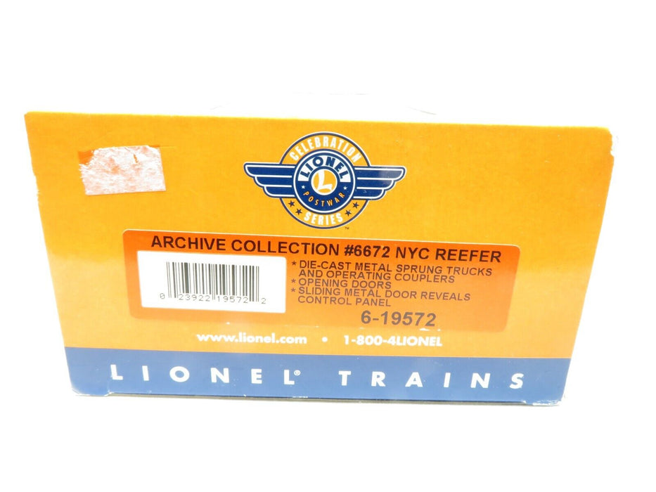 Lionel 6-19572 Archive Collection #6672 NYC Reefer NIB