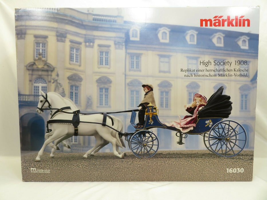 Marklin 16030 1908 High Society Horse and Carriage NIB