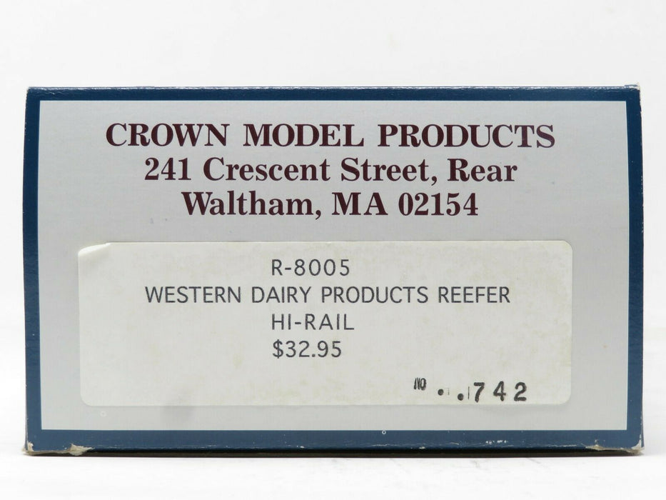 Crown Model R-8005 Western Dairy Products Reefer NIB