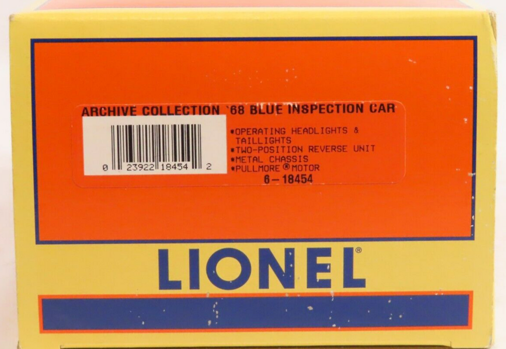 Lionel 6-18454 Archive Collection '68 Blue Inspection Car NIB