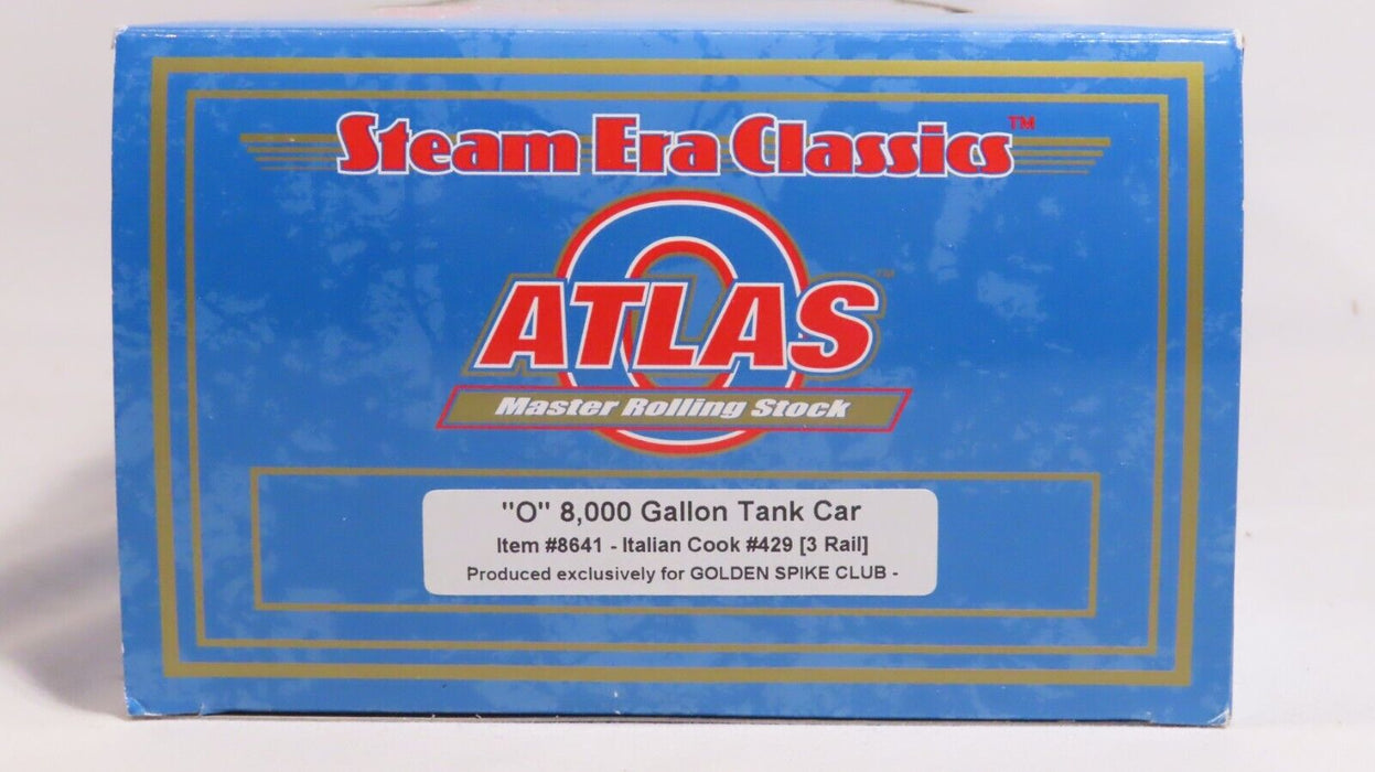 Atlas 8641 8K Gallon Tank Car Italian Cook #429 LN
