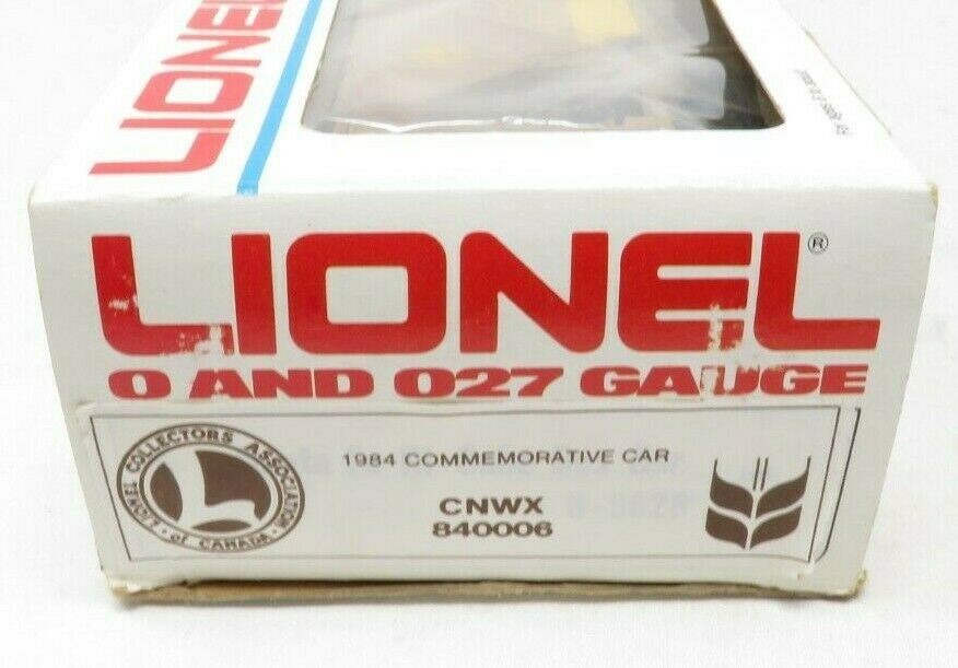 Lionel 840006 1984 Commemorative Car CNWX NIB