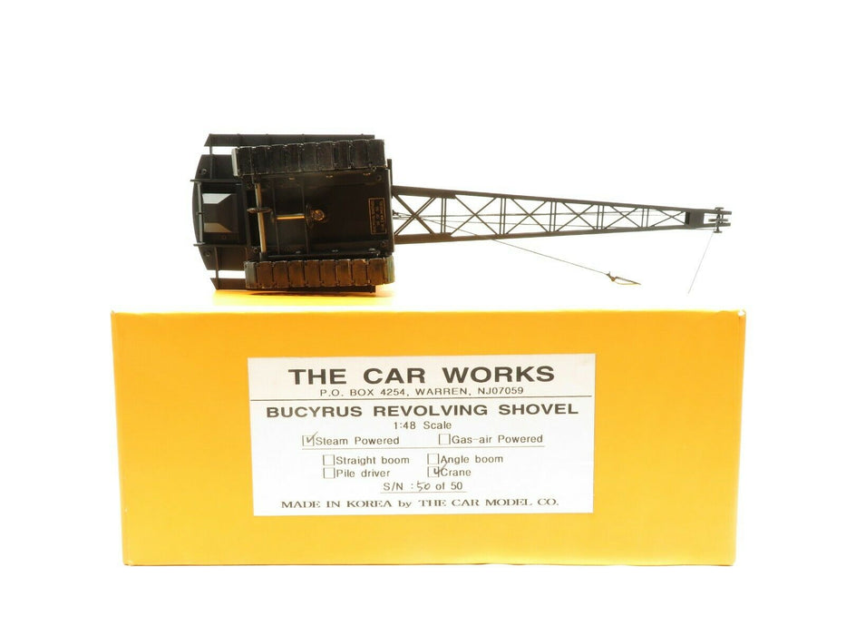 The Car Works -  50 of 50 Bucyrus Revolving Steam Shovel 1:48 Scale Crane NIB