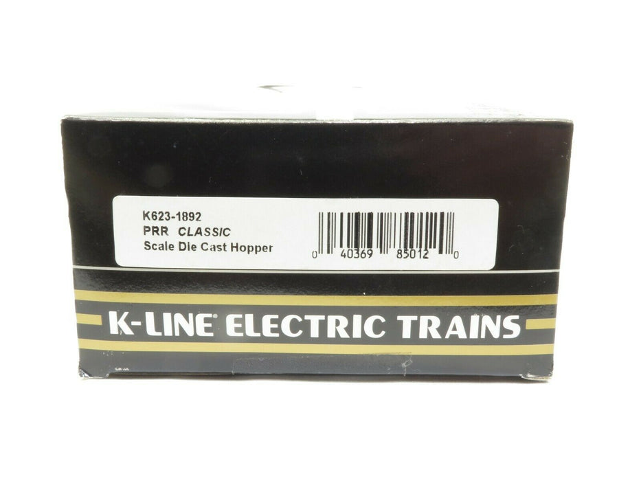 K-Line K623-1892 PRR Classic Scale Die Cast Hopper NIB