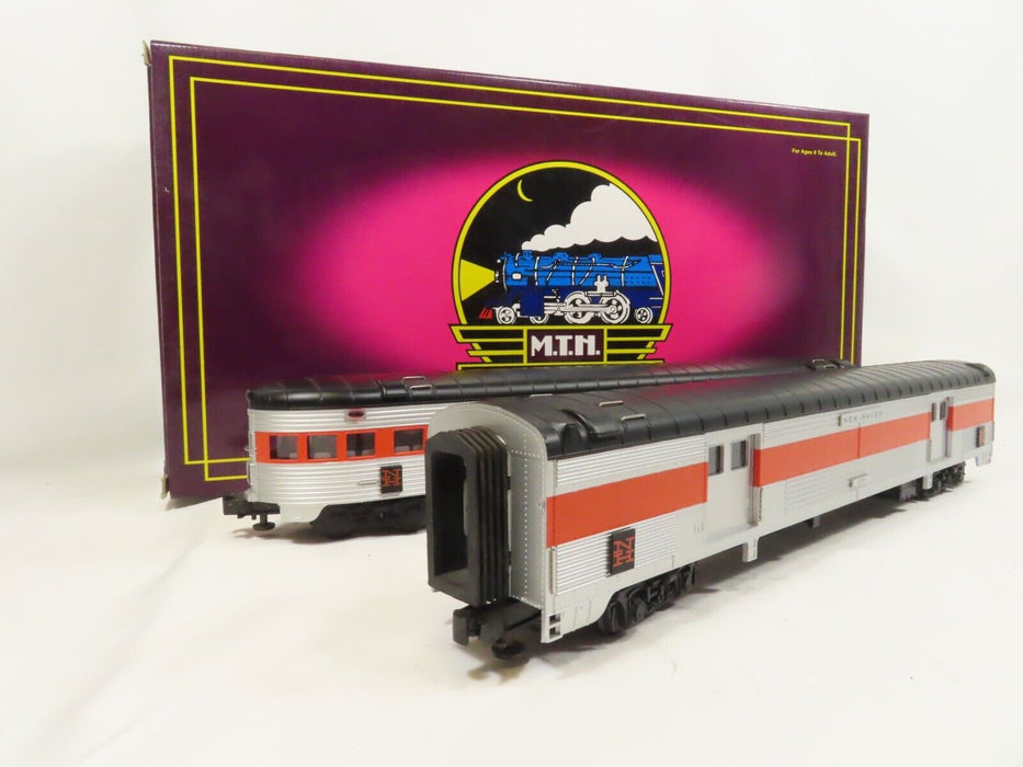 MTH 20-2197-C New Haven 70' Steamlined Bag/Obs Two Car Set LN