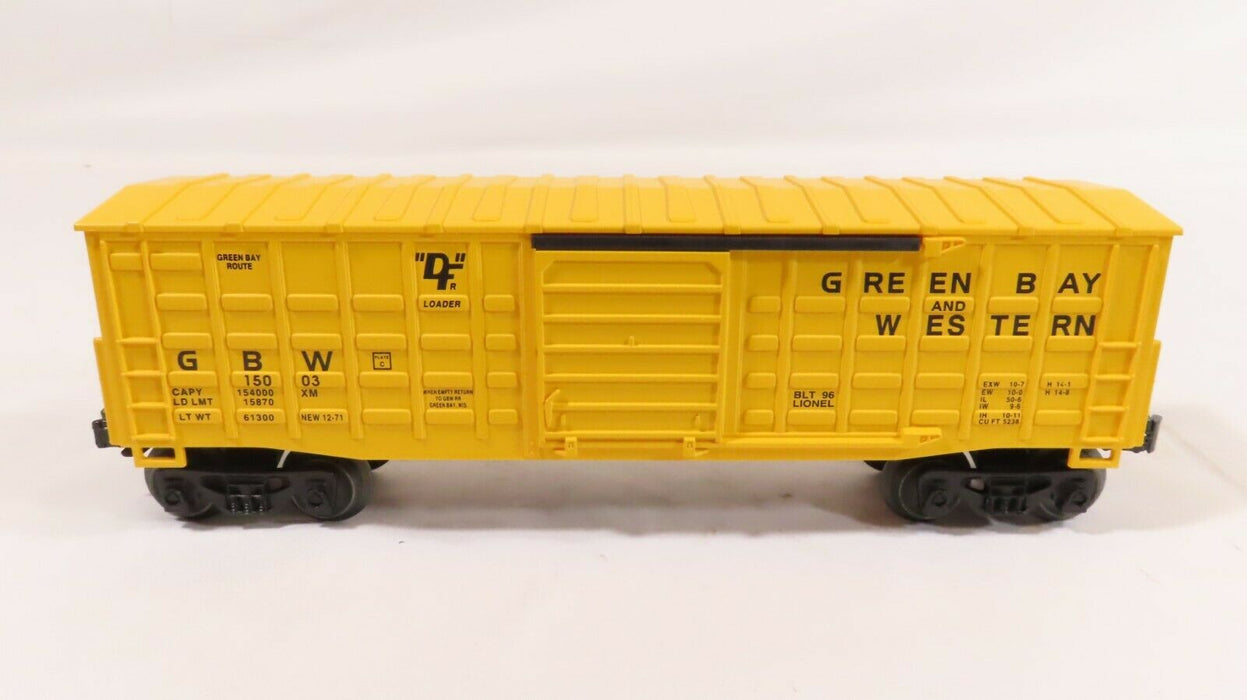 Lionel 6-15003 Green Bay & Western Waffle Sided Boxcar LN