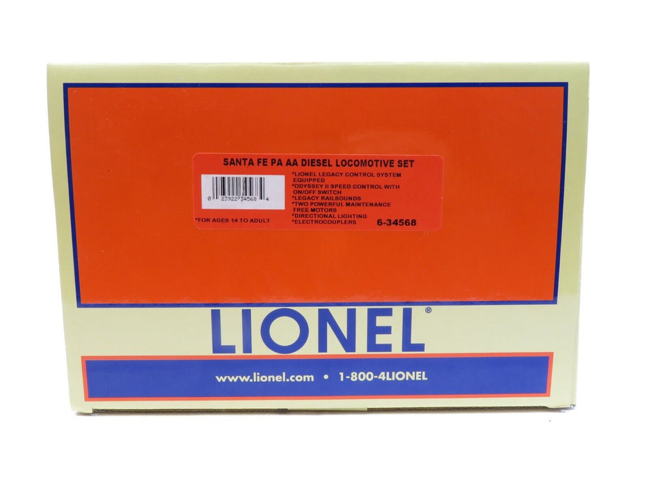 Lionel 6-34568 Santa Fe PA AA Diesel Loco Set Legacy NIB