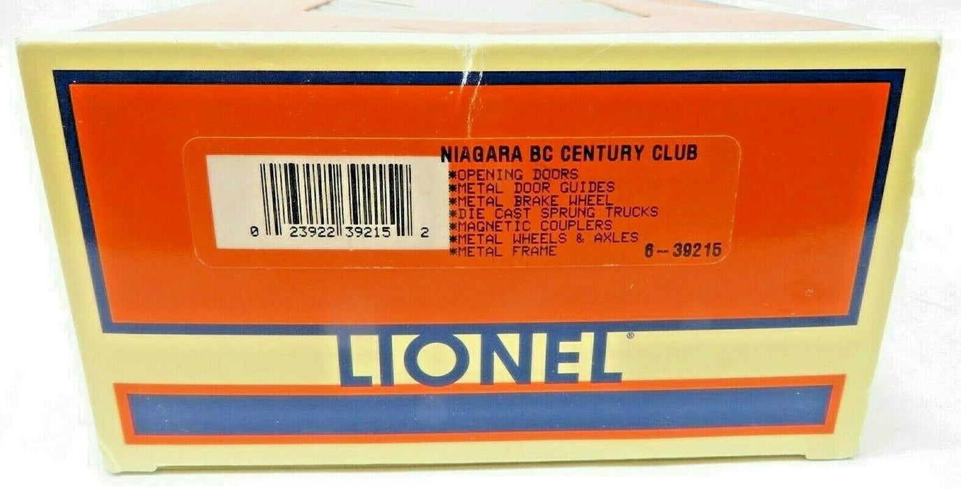 Lionel 6-39215 Niagara BC Century Club NIB