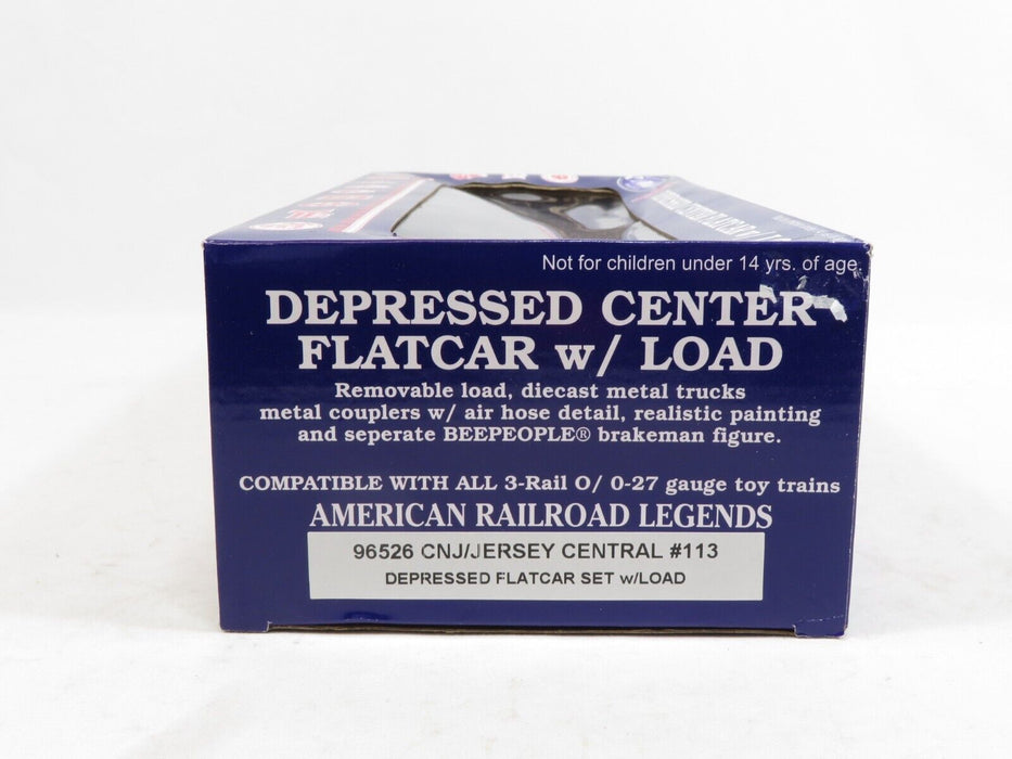 RMT 96526 Jersey Central Depressed Center Flatcar w/Load #113 LN