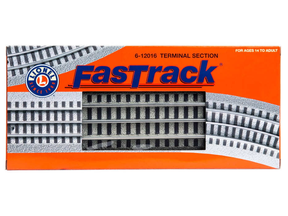 Lionel 6-12016 FasTrack Straight 10" Terminal Track w/wires