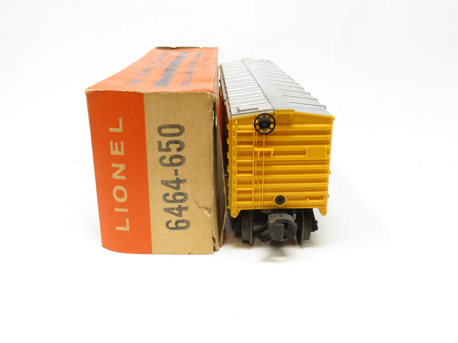 Lionel 6464-650 D&RGW Boxcar w/box C8