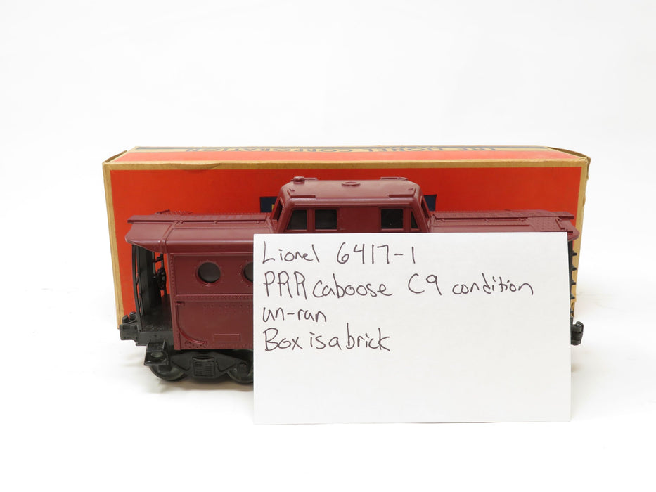 Lionel 6417-1 Pennsylvania Caboose C9 un-run w/box